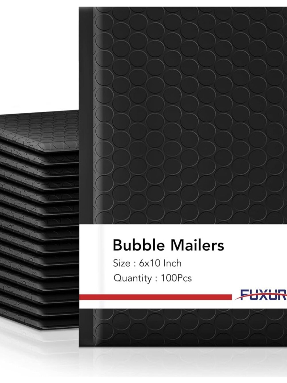 Bubble Mailers 6x10" 100Pack Black Padded Envelopes Usable Size 6x9"